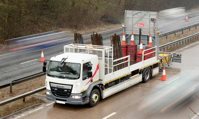 An impact prevention vehicle provides a safe working environment in a high speed situation