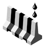 Water Filled Barrier Icon